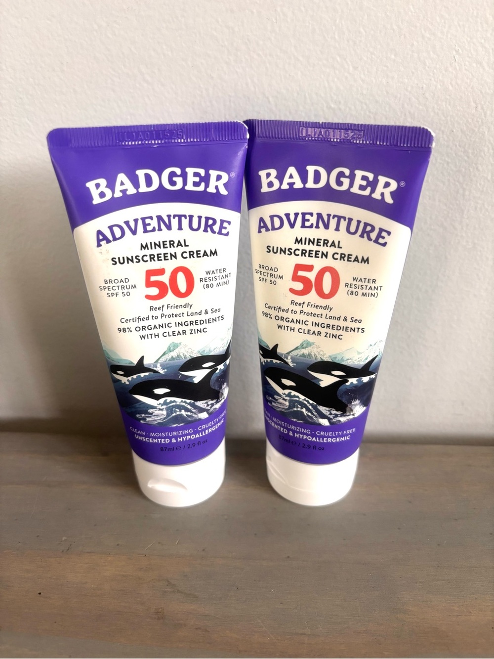 Badger Mineral Sunscreen SPF 50 Reef Friendly, Water Resistant, 98% Organic